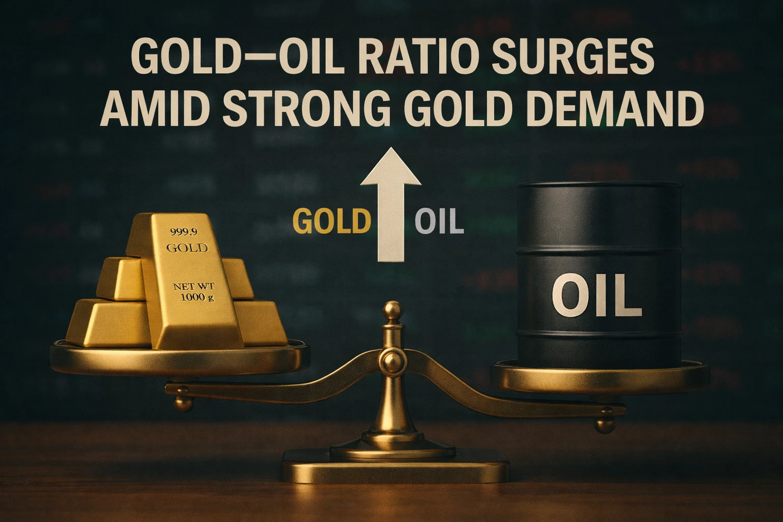 Gold–Oil Ratio Surges Amid Strong Gold Demand